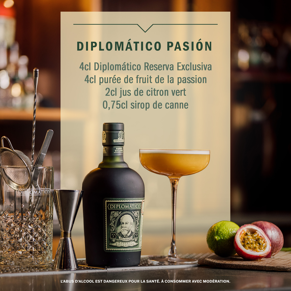 COFFRET RUM DIPLOMATICO + 1 VERRE + 1 SOUS-VERRE