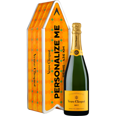 VEUVE CLICQUOT ARROW PERSONALIZE ME YELLOW LABEL HANDS PATTERN BY YINKA ILORI