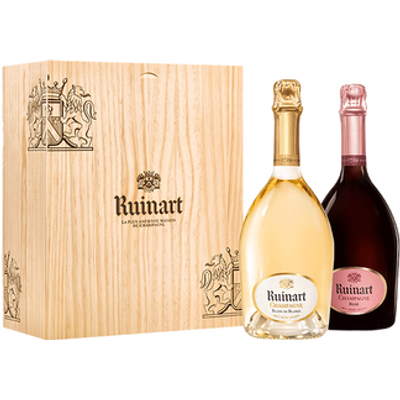 RUINART CAISSE BOIS DUO BL+ROS