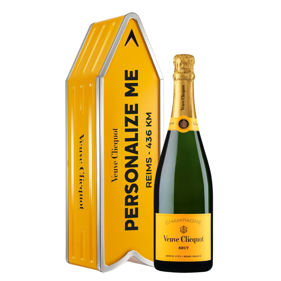 VEUVE CLICQUOT ARROW PERSONALIZE ME YELLOW LABEL