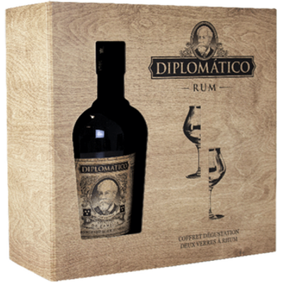 COFFRET RUM DIPLOMATICO SELECTION + 2VERRES