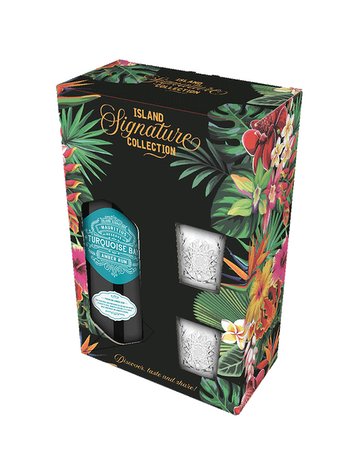 Rum Turquoise bay Canister Mauritius Coffret