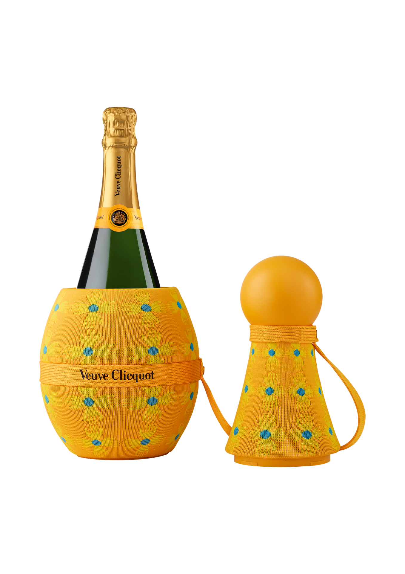 VEUVE CLICQUOT TOTEM YELLOW LABEL SUN PATTERN BY YINKA ILORI