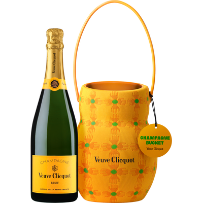 VEUVE CLICQUOT HOLDER YELLOW LABEL SUN PATTERN BY YINKA ILORI