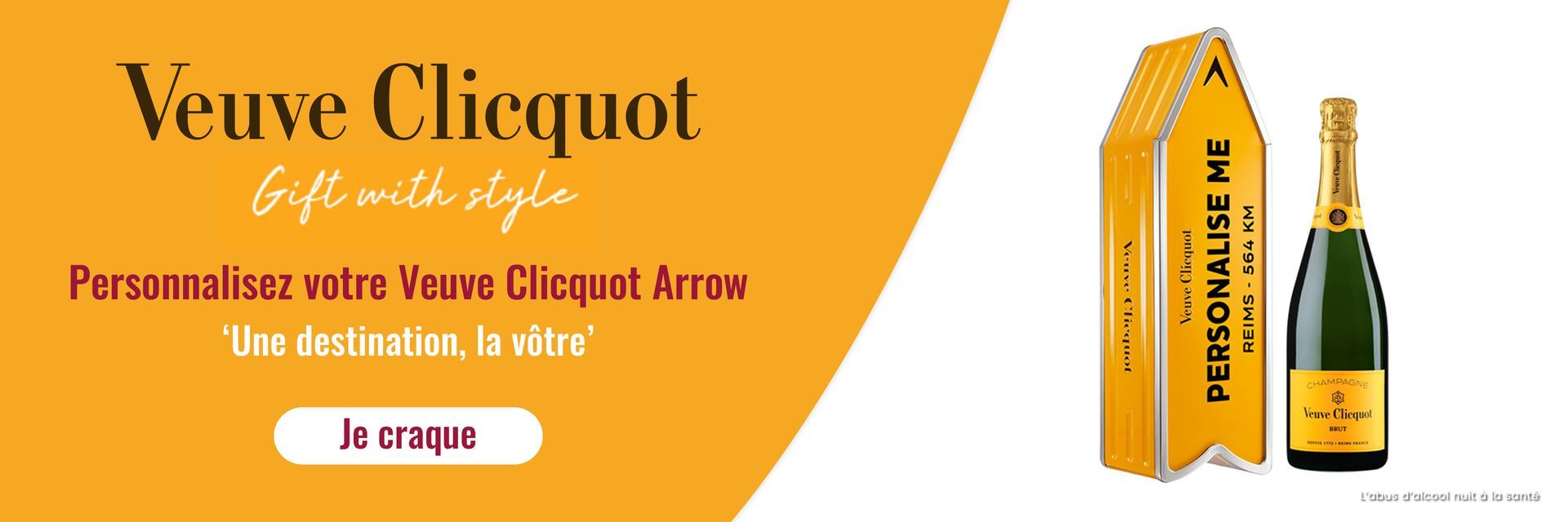 VEUVE CLICQUOT ARROW CHAMPAGNE PERSONALIZE ME