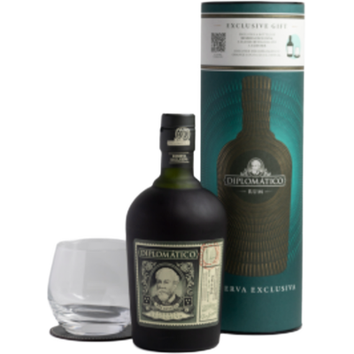 COFFRET RUM DIPLOMATICO + 1 VERRE + 1 SOUS-VERRE