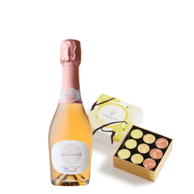 Coffret Élégance Rosée & Chocolats Demi French Bloom Rosé & Chocolats Pierre Marcolini
