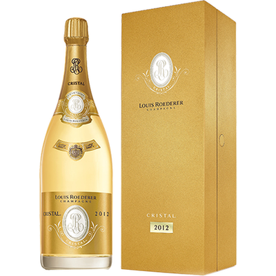 MAGNUM ROEDERER CRISTAL 2012 CAISSE BOIS EN MERISIER
