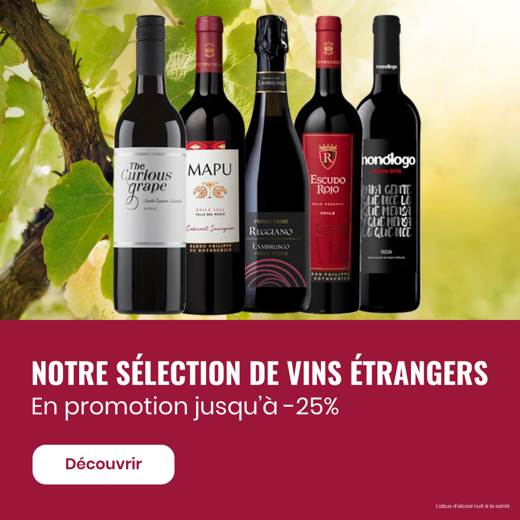 Notre sélection de vins étrangers