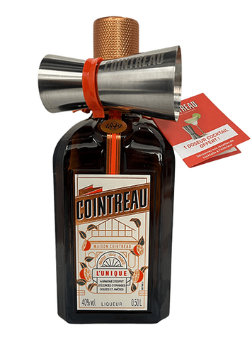 LIQUEUR COINTREAU + JIGGER + COLLERETTE 50 CL