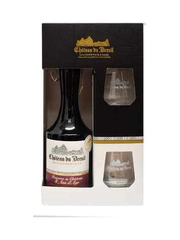 COFFRET CALVADOS RÉSERVE DU CHÂTEAU + 2 VERRES
