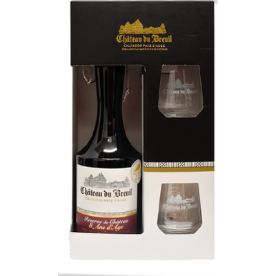 COFFRET CALVADOS RÉSERVE DU CHÂTEAU + 2 VERRES