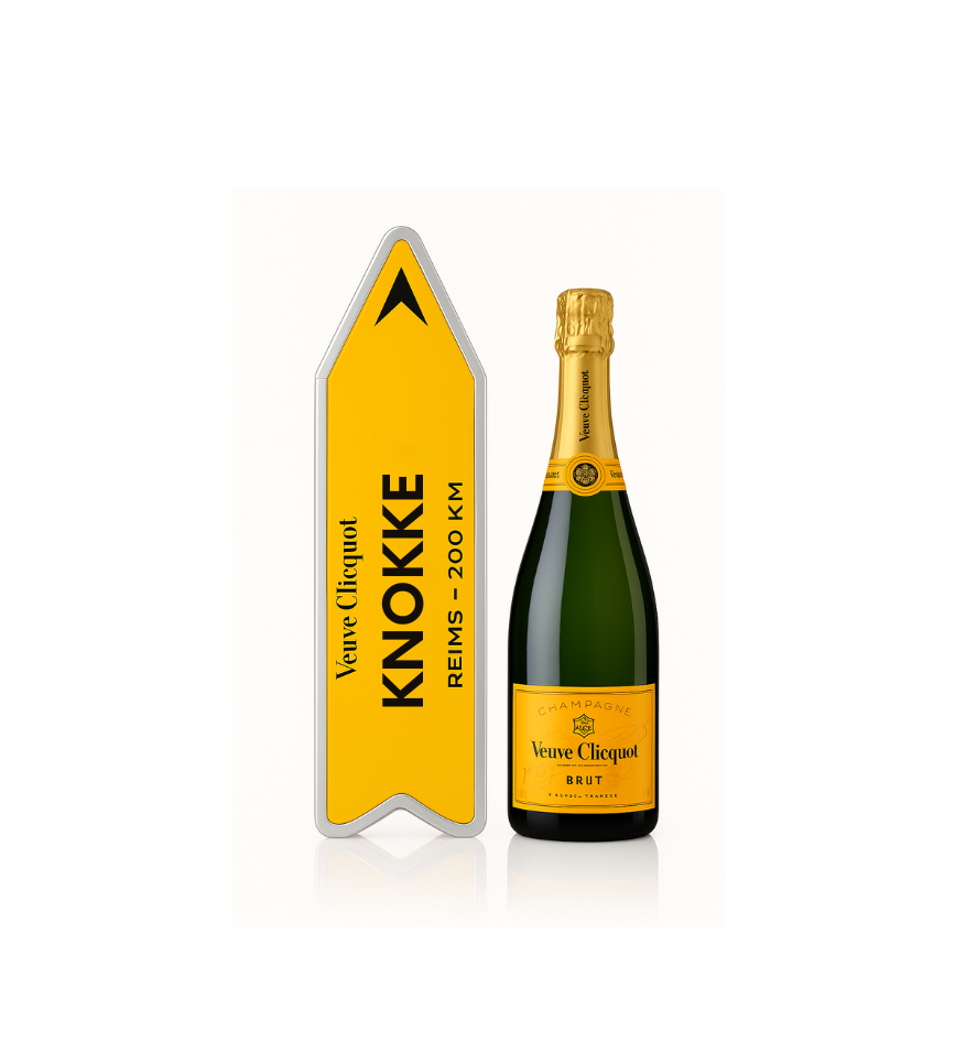 VEUVE CLICQUOT ARROW Champagne Knokke