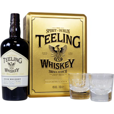 IRISH WHISKY TEELING - Geschenkdoos met 2 glazen