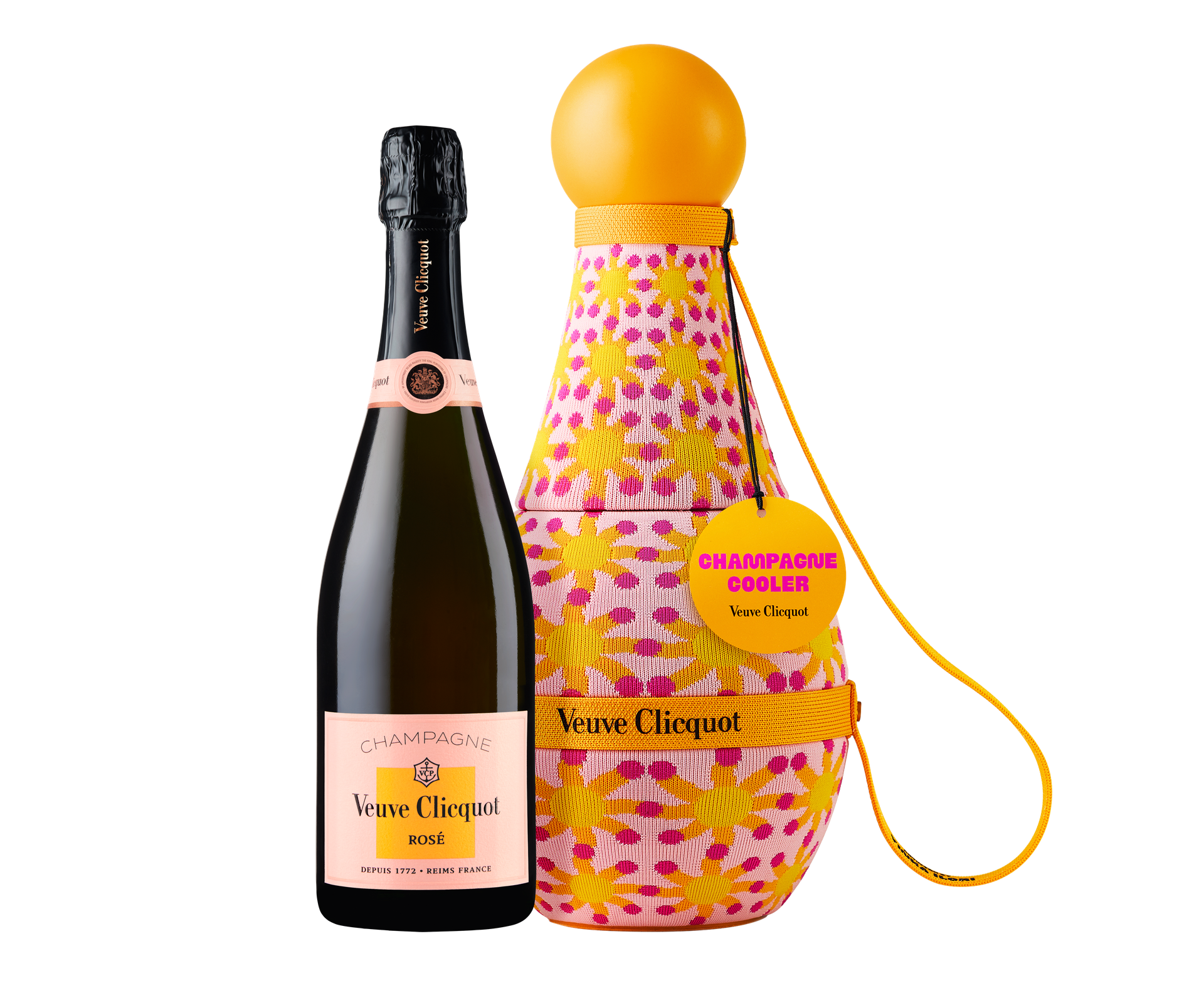 VEUVE CLICQUOT TOTEM ROSÉ SUN PATTERN BY YINKA ILORI
