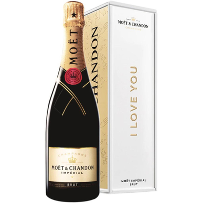 Champagne Moët & Chandon Brut I Love You Metal Box