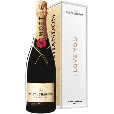 Champagne Moët & Chandon Brut I Love You Metal Box