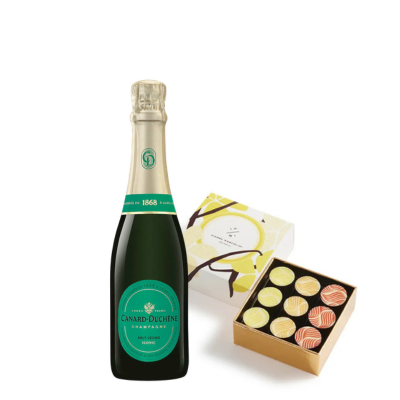 Coffret Instant Gourmand – Demi-Bouteille & Chocolats