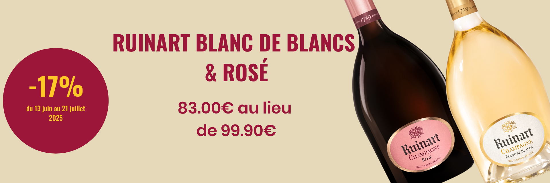 RUINART BLANC DE BLANCS & ROSÉ