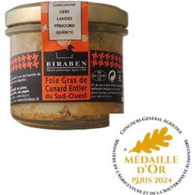 FOIE GRAS CANARD BIRABEN  90GR